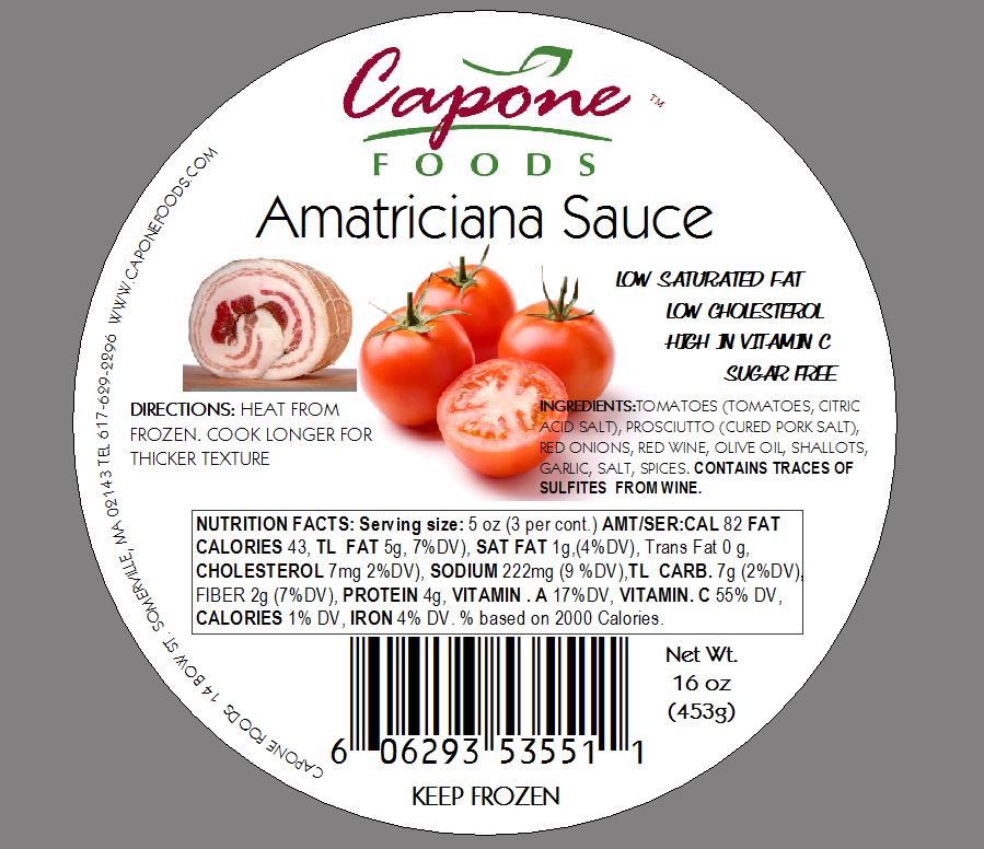 Sauce - Amatriciana * STORE PICK UP OR LOCAL HOME DELIVERY ONLY