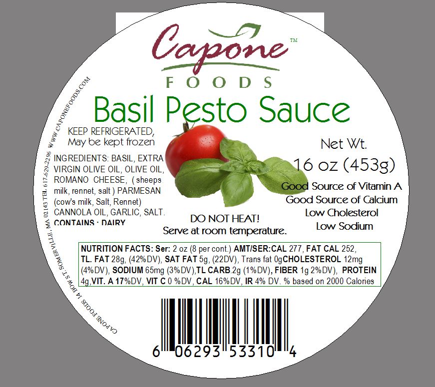 Sauce - Basil Pesto 1 lb Container * STORE PICK UP OR LOCAL HOME DELIVERY ONLY