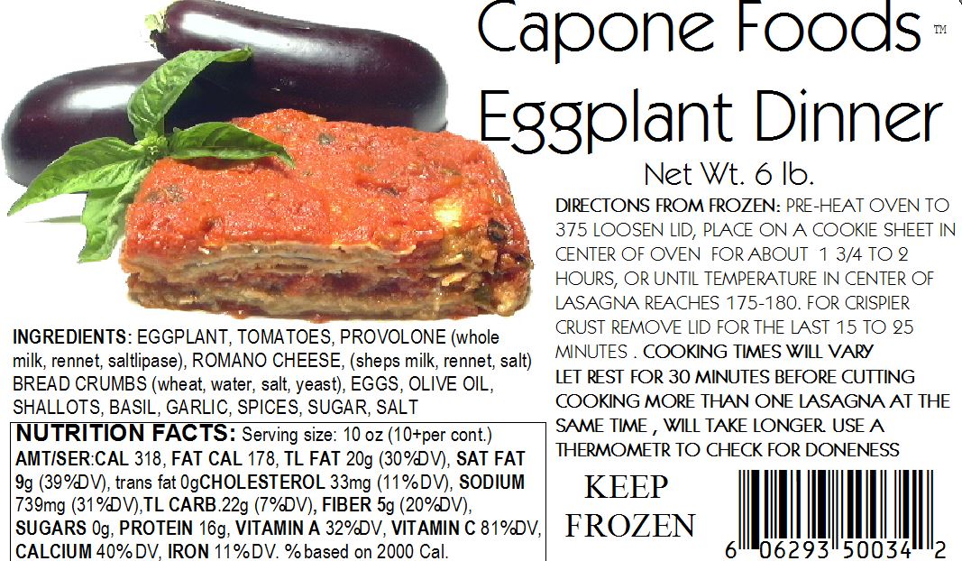 Eggplant Dinner 6 lbs. * STORE PICK UP ONLY
