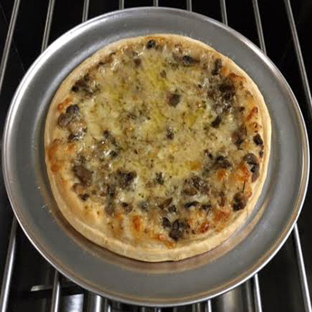 HANDMADE CRISPY PIZZA  Mushroom Pesto and Cheese  * STORE PICK UP ONLY