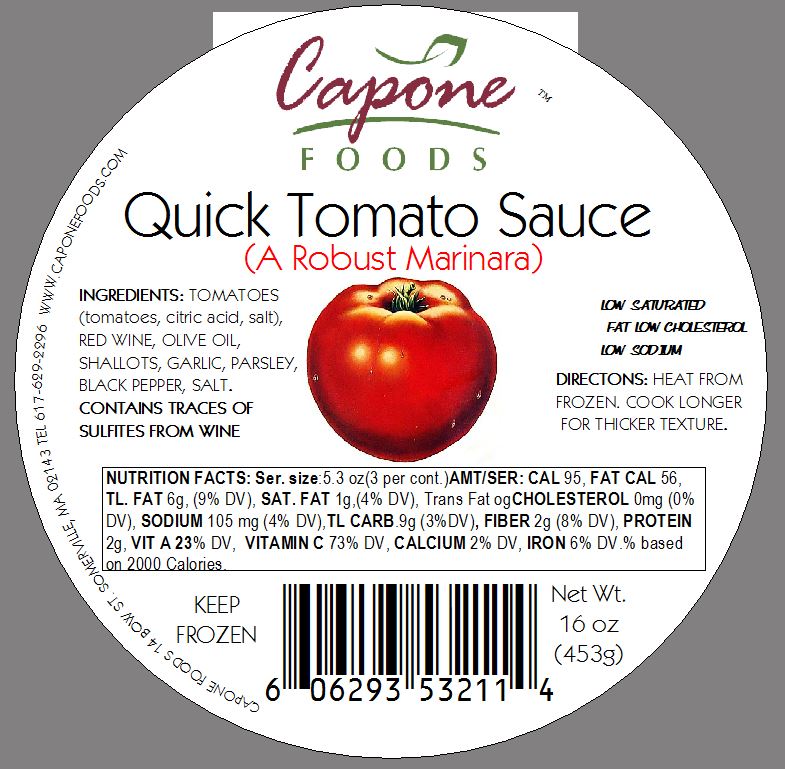 Sauce - Quick Tomato * STORE PICK UP OR LOCAL HOME DELIVERY ONLY