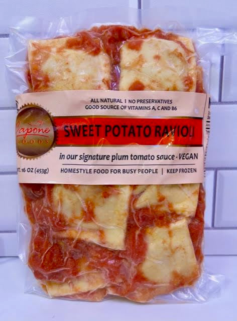 Small Sweet Potato Ravioli with Plum Tomato Sauce