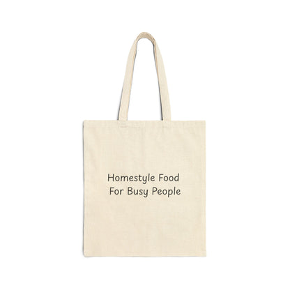 Capone Foods Homestyle Food For Busy People Cotton Canvas Tote Bag