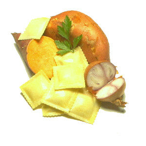 Sweet Potato Ravioli (no meat or cheese)