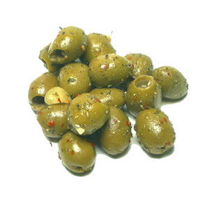 Spiced Pitted Sicilian Green Olives