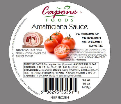 Sauce - Amatriciana * STORE PICK UP ONLY