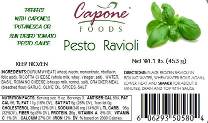 Ravioli - Pesto * STORE PICK UP ONLY
