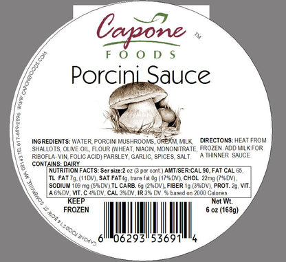 Sauce - Porcini * STORE PICK UP ONLY