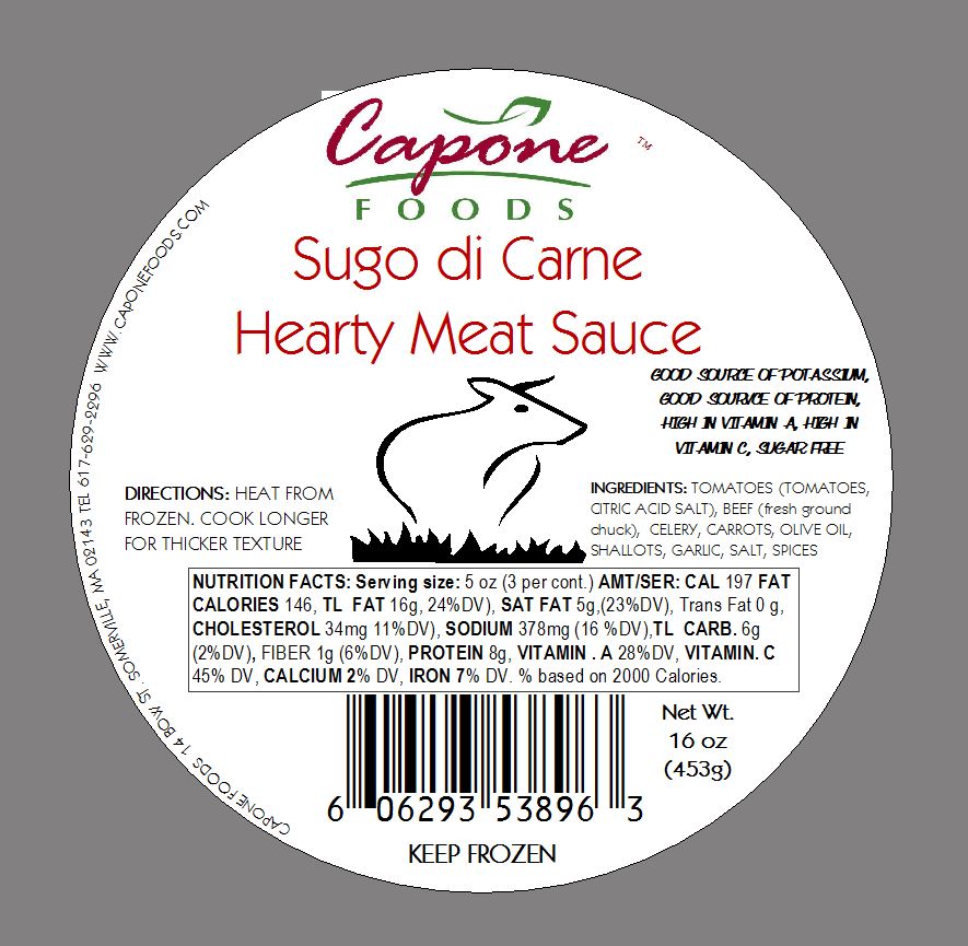Sugo di Carne Hearty Meat Sauce * STORE PICK UP ONLY – Capone Foods