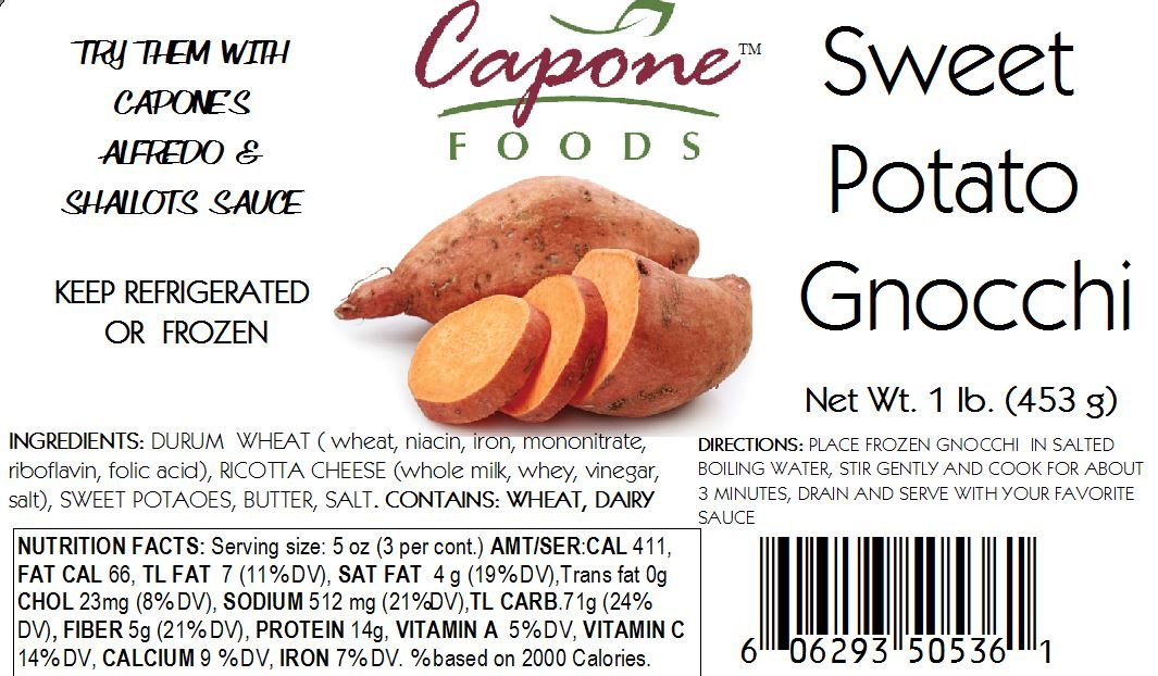 Gnocchi - Sweet Potato * STORE PICK UP ONLY