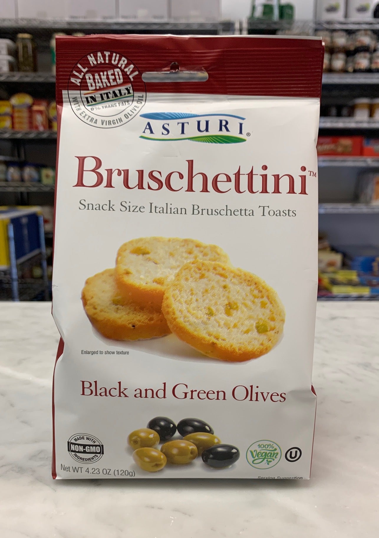 Bruschettini Classic Balck and Green Olive  Toasts