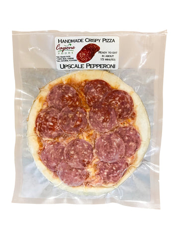 HANDMADE CRISPY PIZZA  Upscale Pepperoni in package
